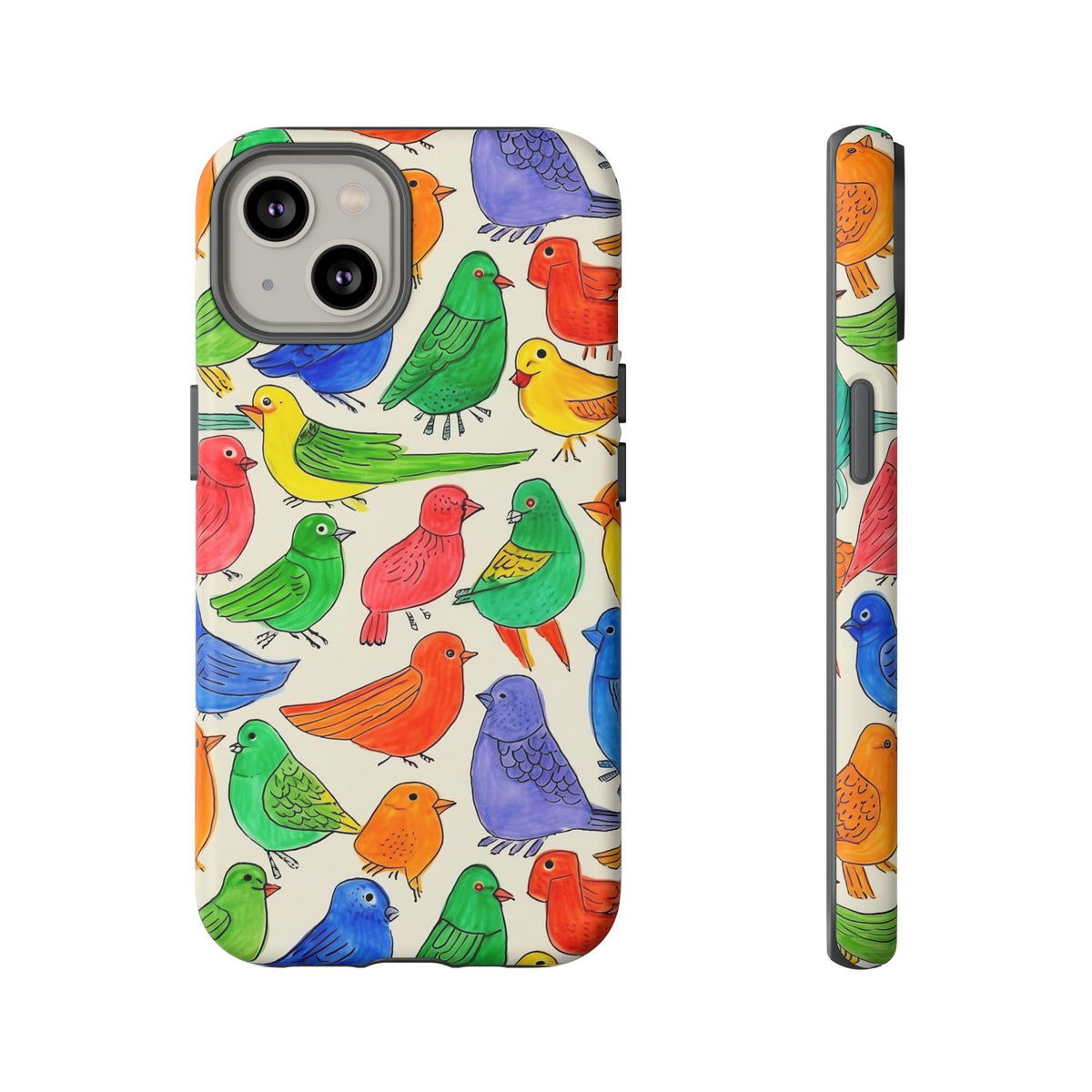 Birds Seamless Pattern Phone Case – Elegant and Timeless Avian Design 2