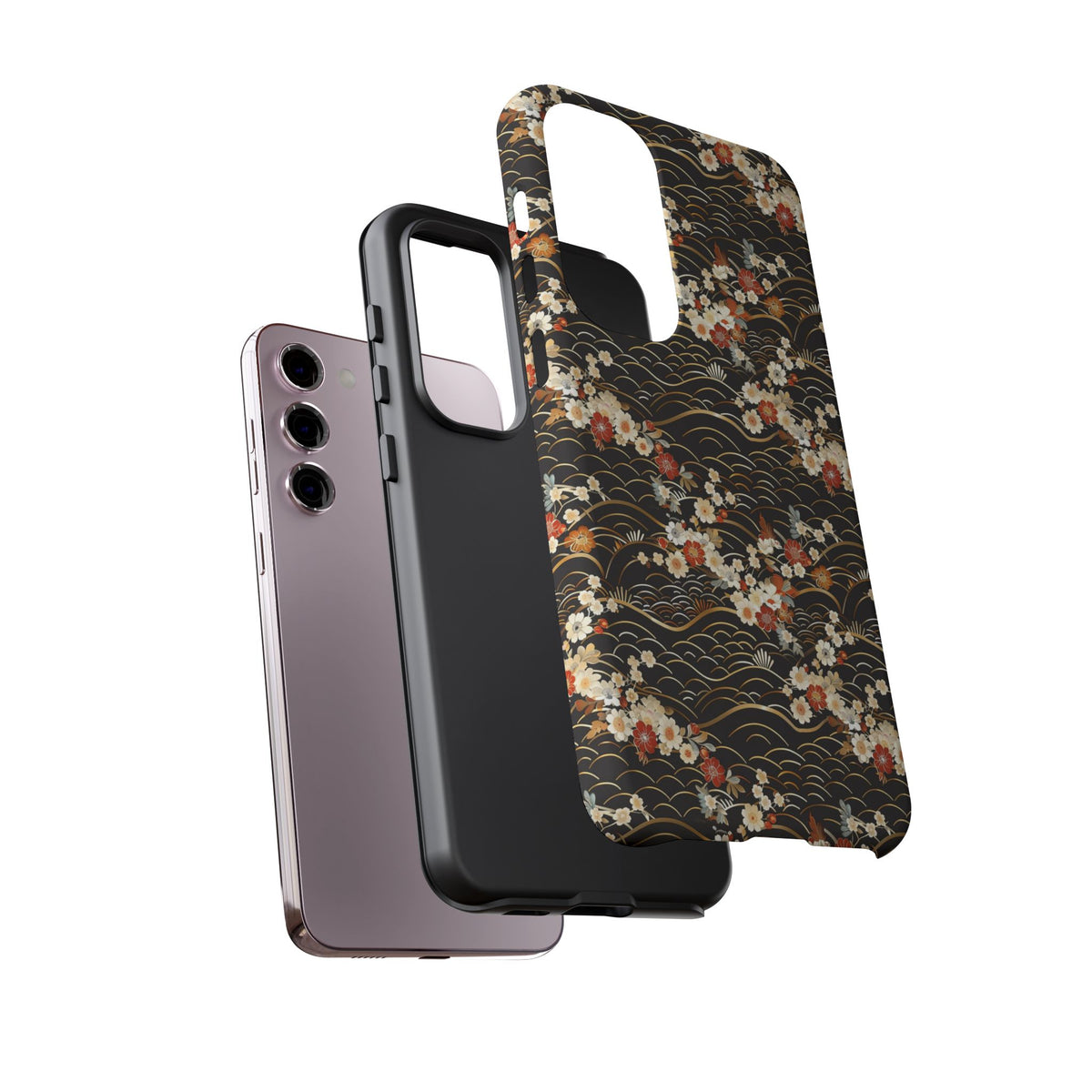 Japanese Pattern Phone Case – Elegant & Timeless Design for Your Phone 097