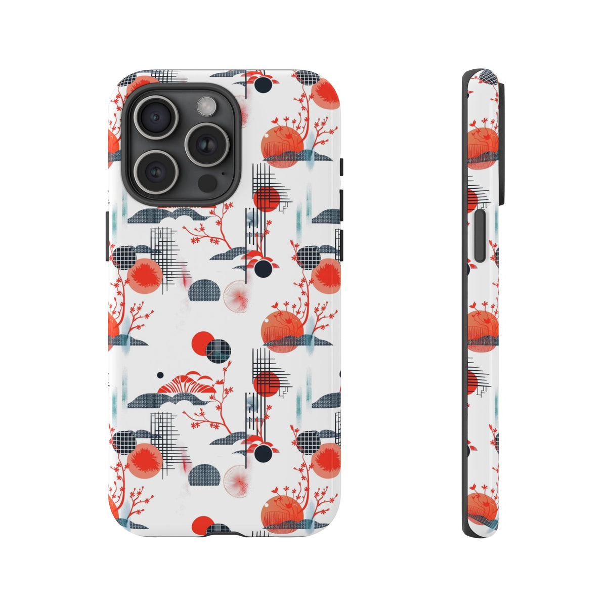 Japanese Pattern Phone Case – Elegant & Timeless Design for Your Phone 082