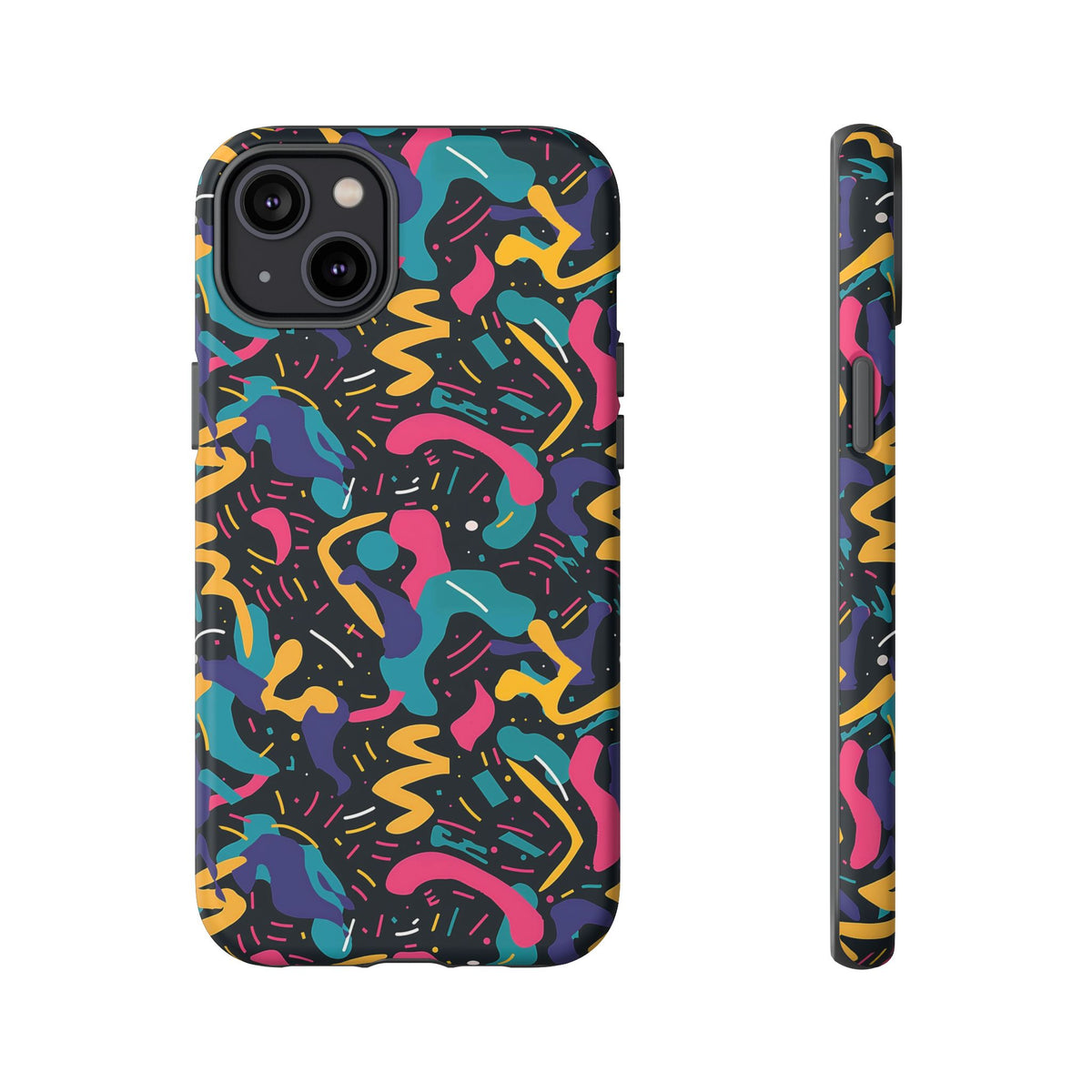 90s Themed Seamless Pattern Phone Case – Embrace Retro Style and Protection 235