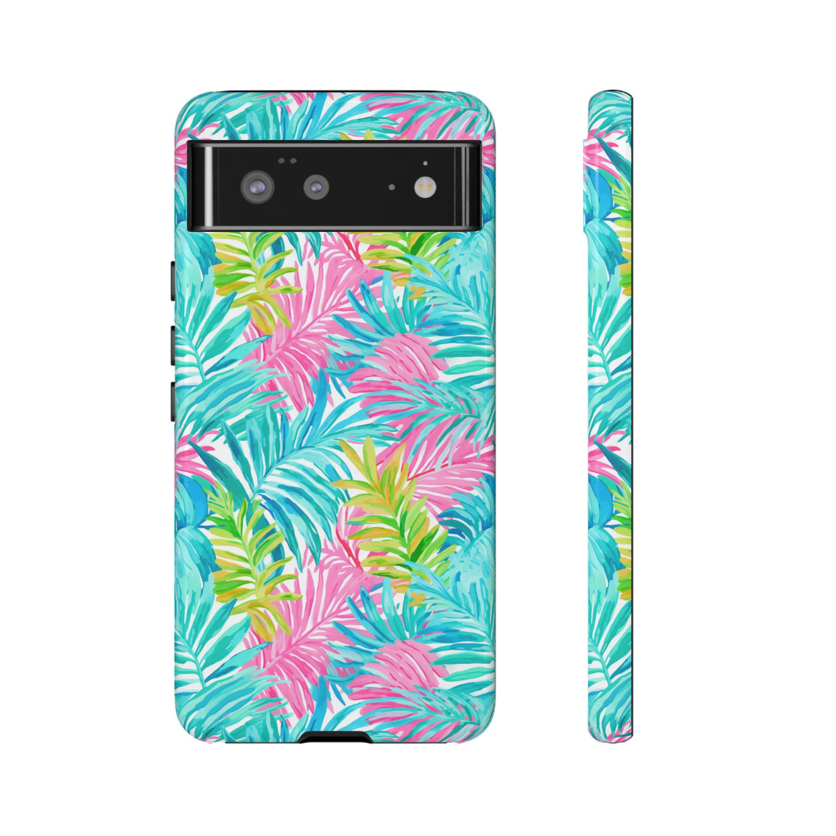 Vibrant Summer Leaves Phone Case – Colorful & Durable Summer Design