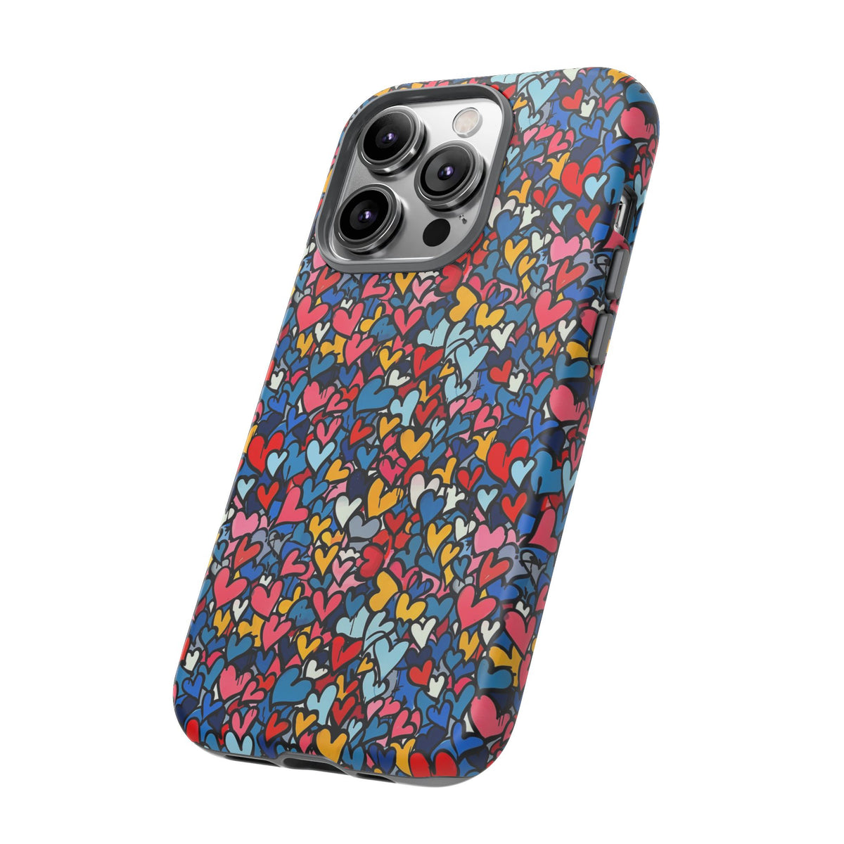 Heart Pattern Phone Case – Stylish & Loving Design for Your Device 820