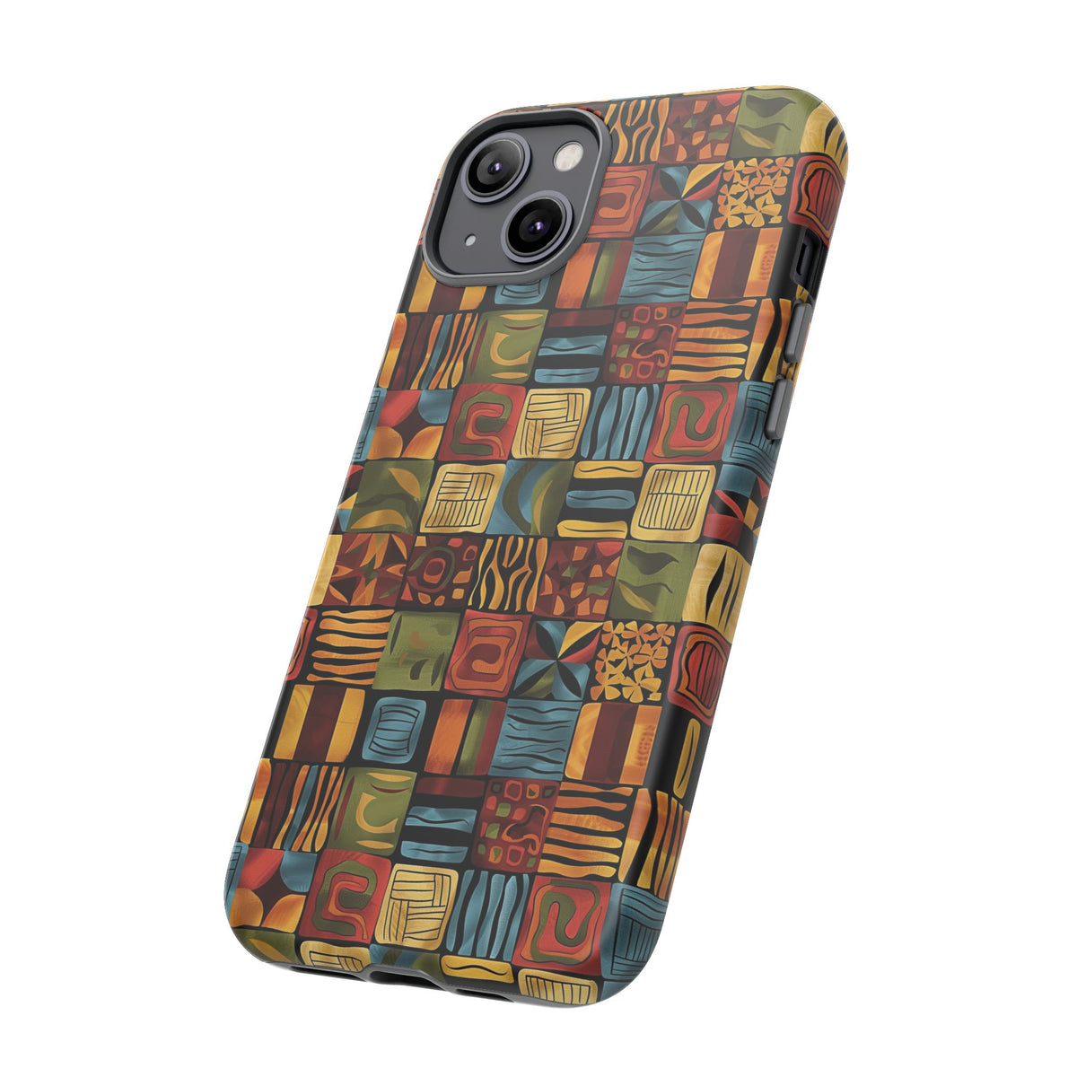 Stylish African Pattern Phone Case – Unique and Vibrant Protection 075