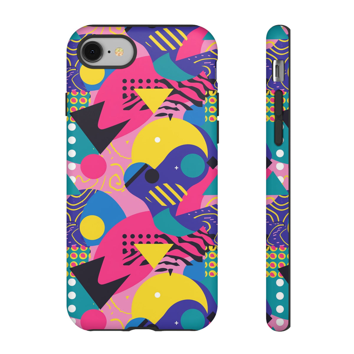 90s Themed Seamless Pattern Phone Case – Embrace Retro Style and Protection 283