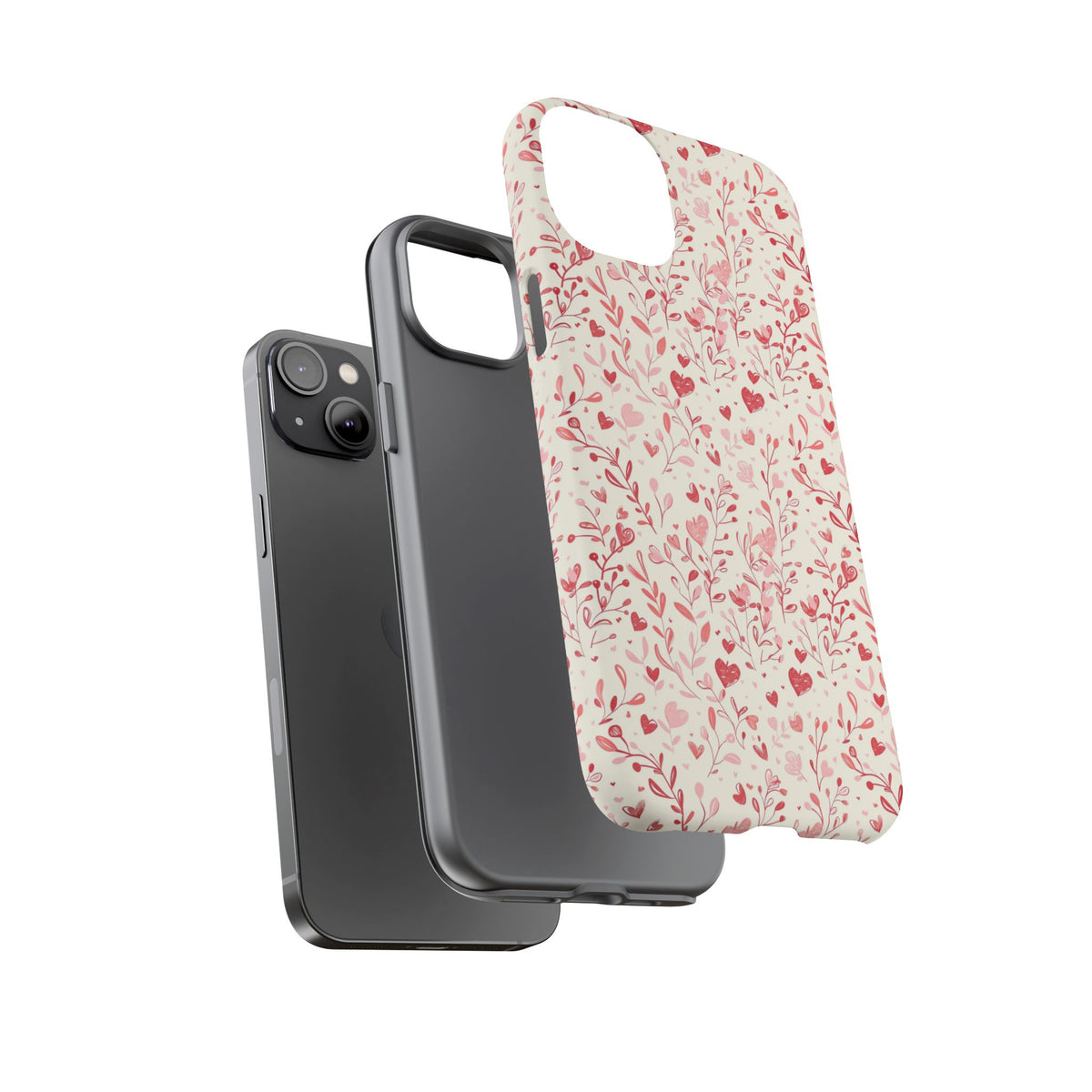 Heart Pattern Phone Case – Stylish & Loving Design for Your Device 823