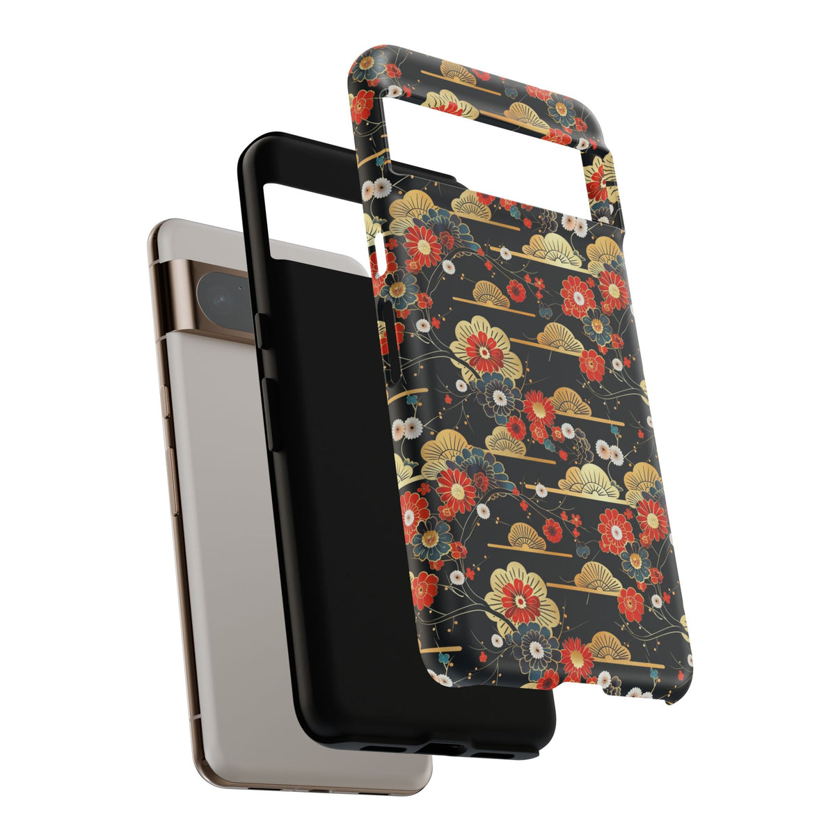 Japanese Pattern Phone Case – Elegant & Timeless Design for Your Phone 063