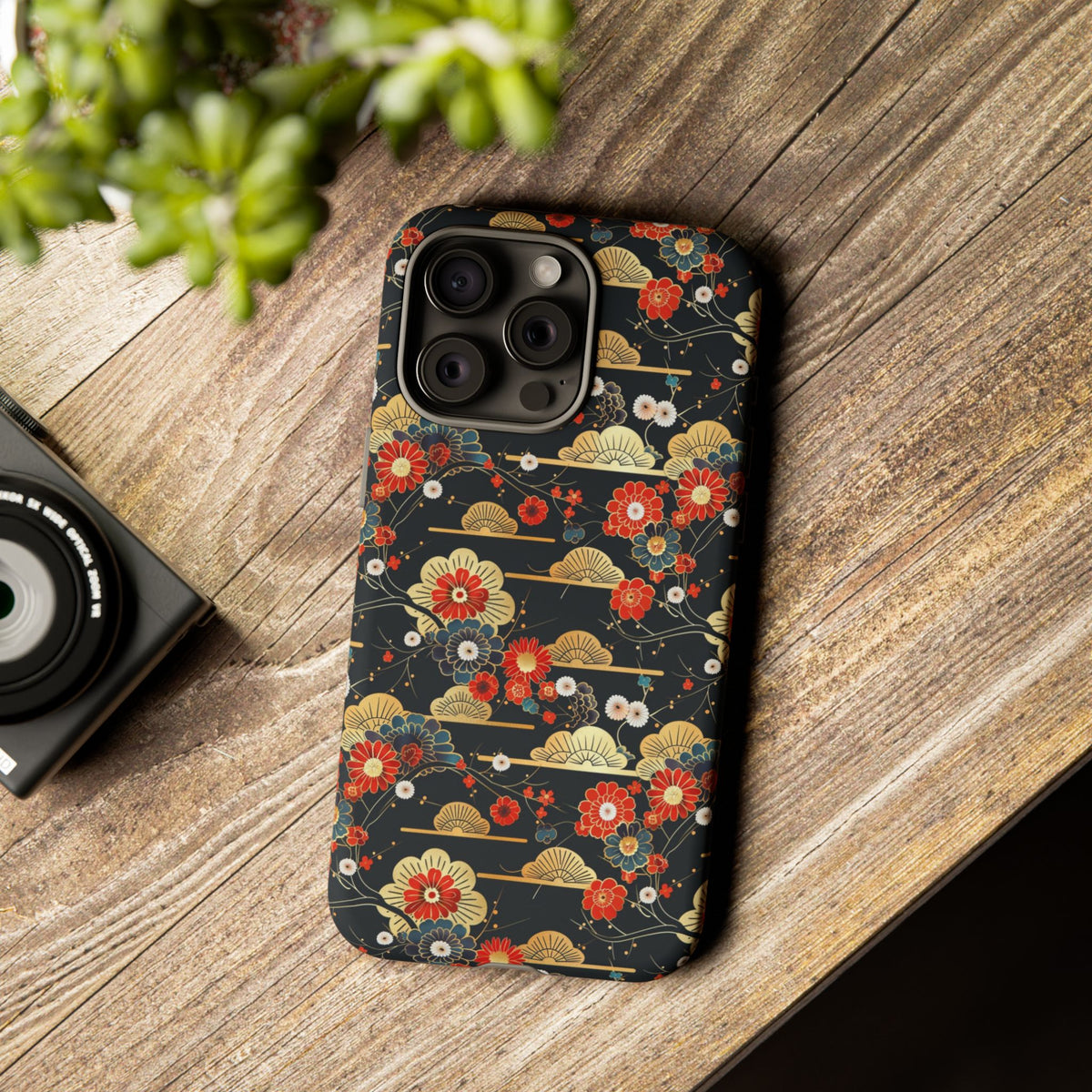 Japanese Pattern Phone Case – Elegant & Timeless Design for Your Phone 063