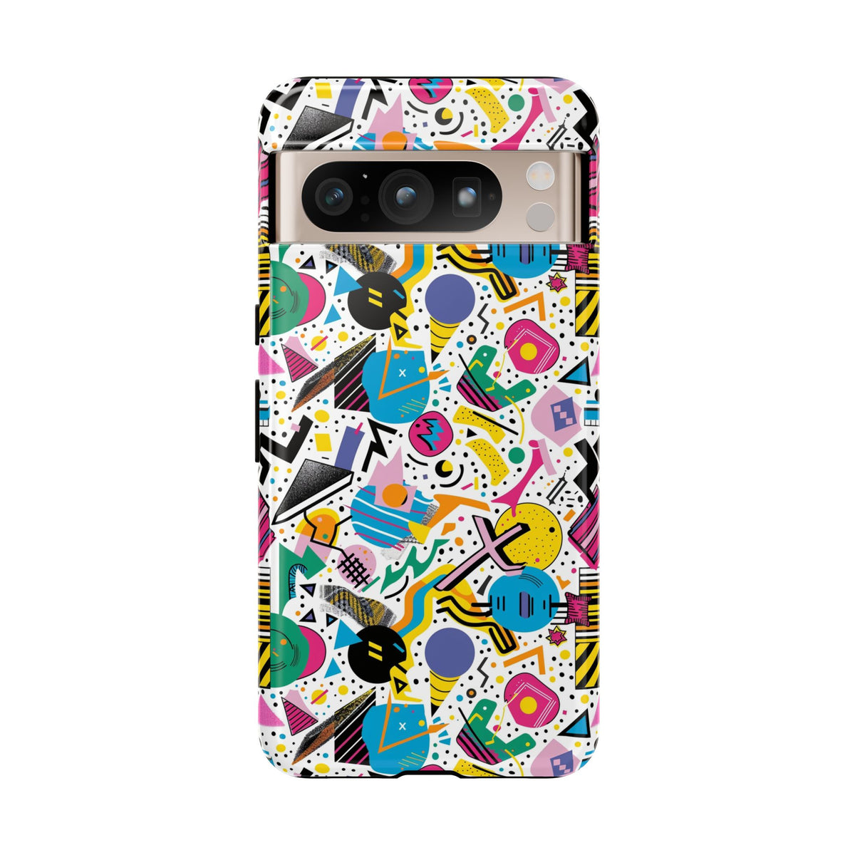 90s Themed Seamless Pattern Phone Case – Embrace Retro Style and Protection 225