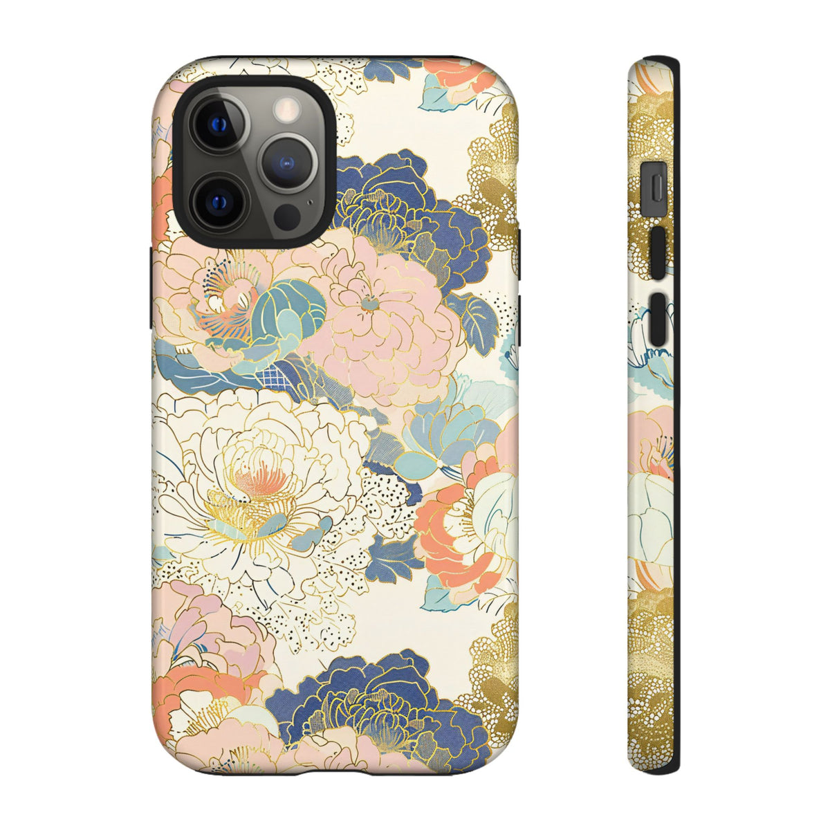 Japanese Blossom Asian Floral Design Phone Case – Elegant Floral Phone Cover 4