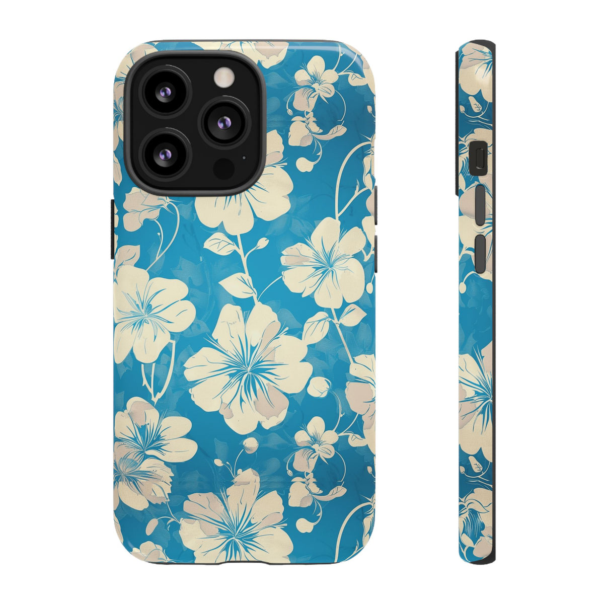 Blue Floral Seamless Pattern Phone Case