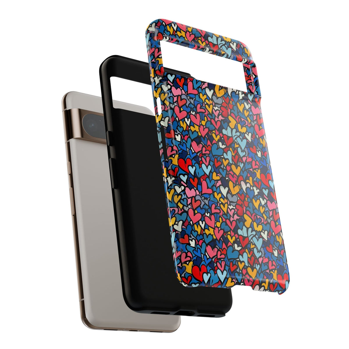 Heart Pattern Phone Case – Stylish & Loving Design for Your Device 820