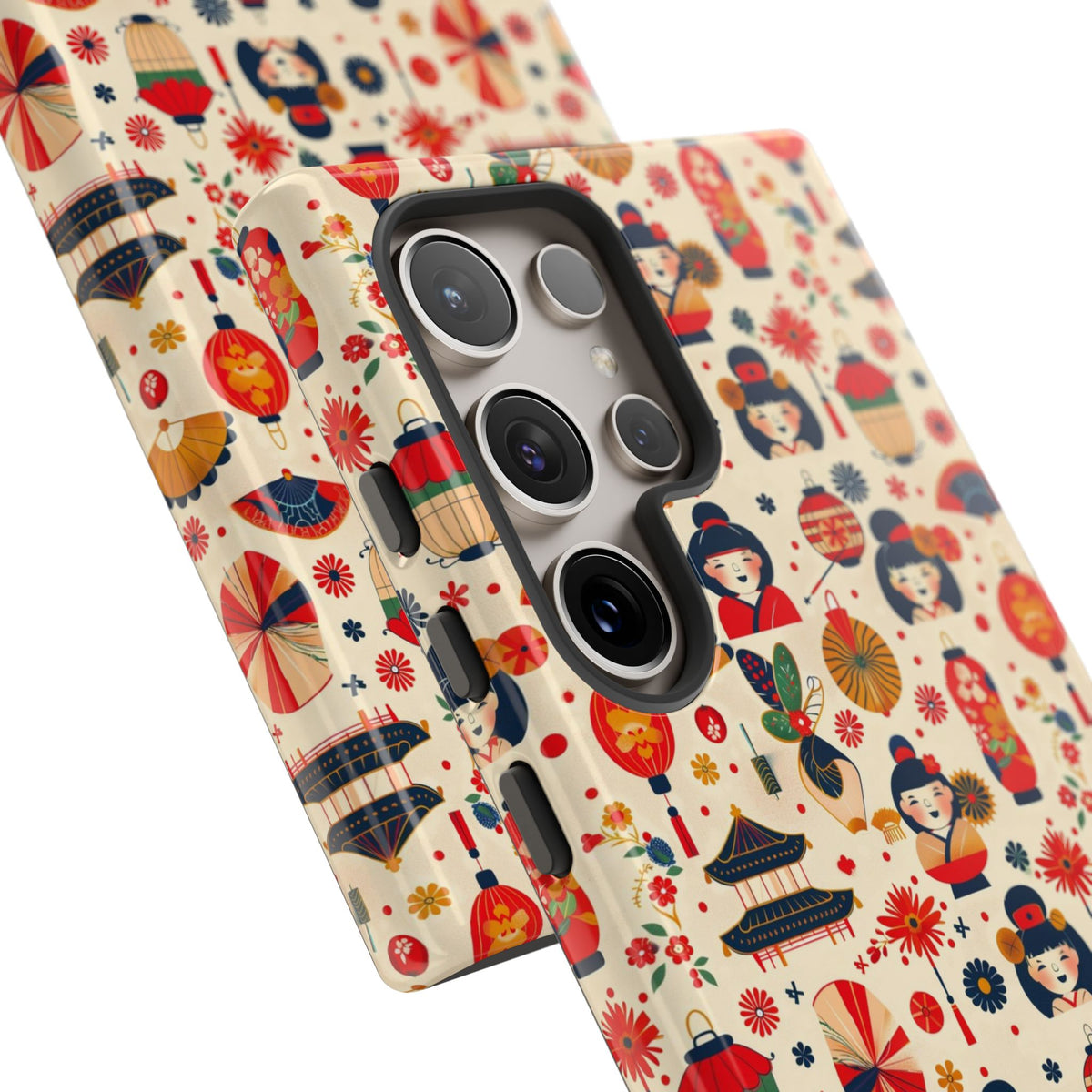 Japanese Pattern Phone Case – Elegant & Timeless Design for Your Phone 090