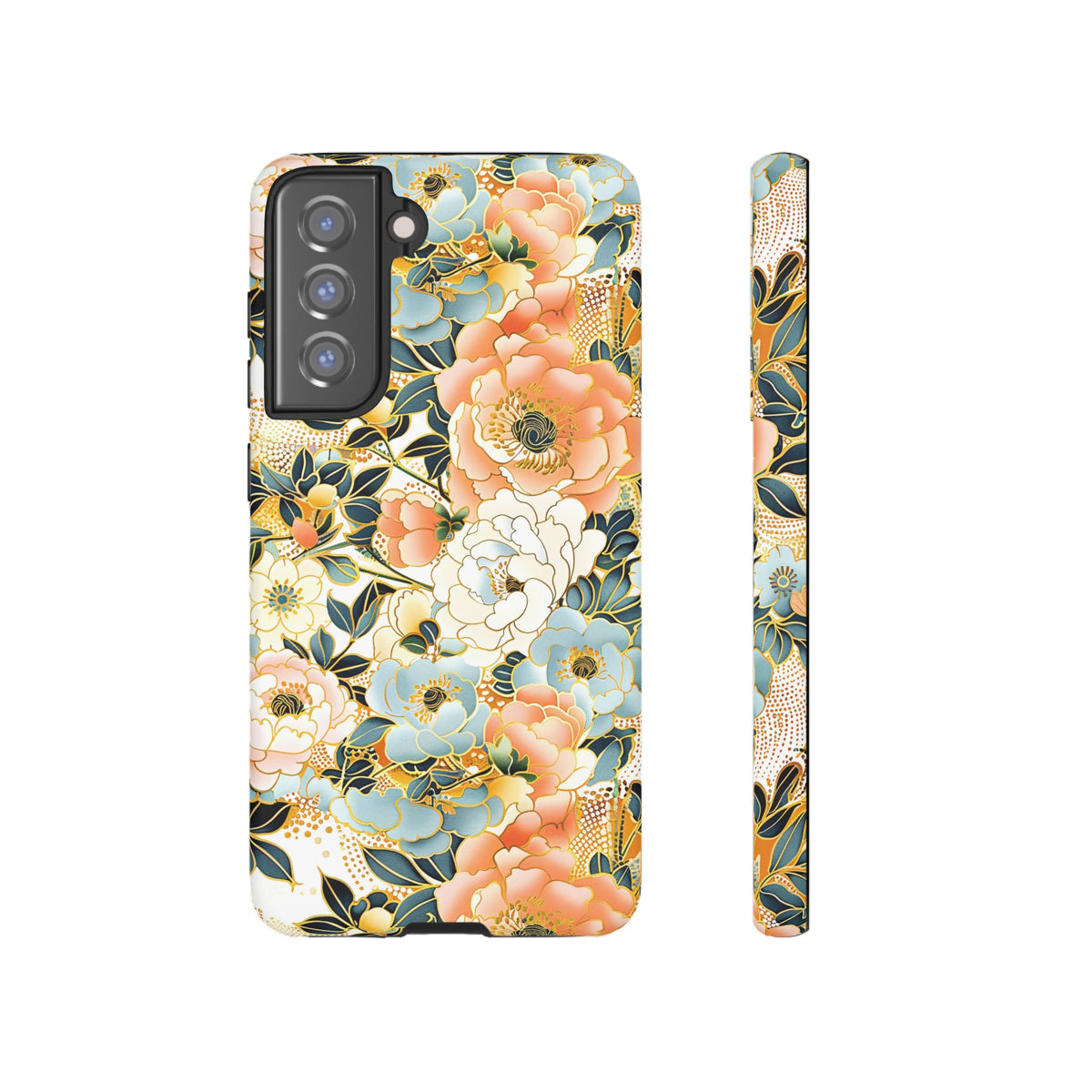 Japanese Blossom Asian Floral Design Phone Case – Elegant Floral Phone Cover 5