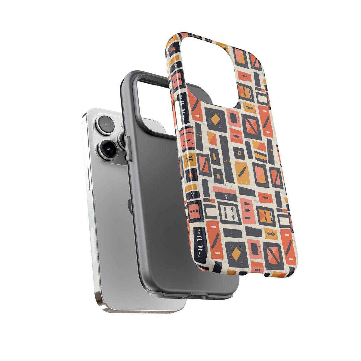 Stylish African Pattern Phone Case – Unique and Vibrant Protection 087