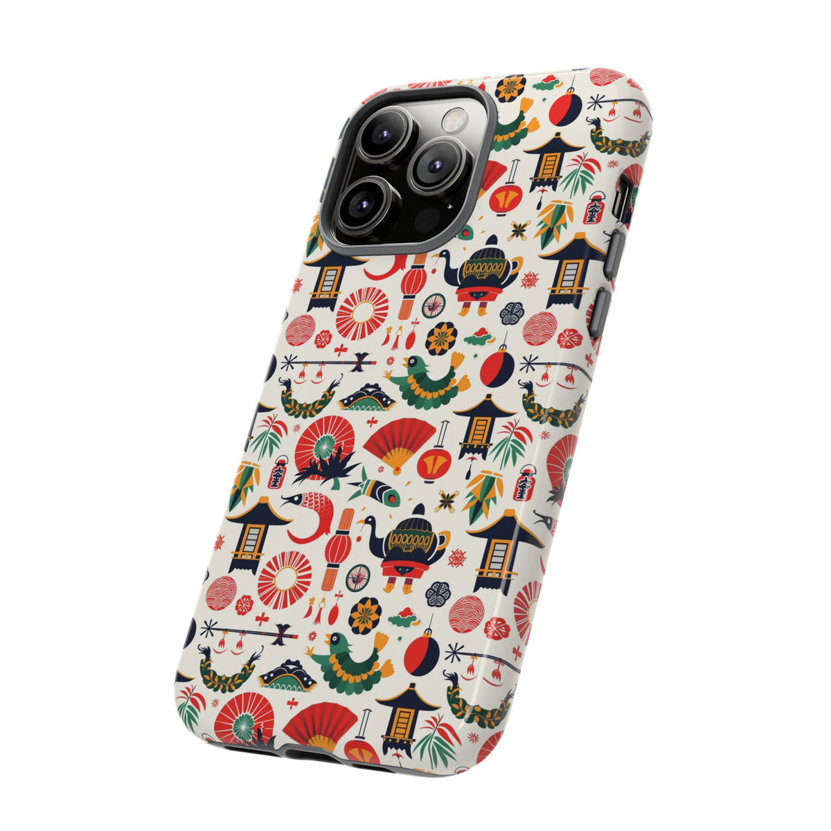 Japanese Pattern Phone Case – Elegant & Timeless Design for Your Phone 461