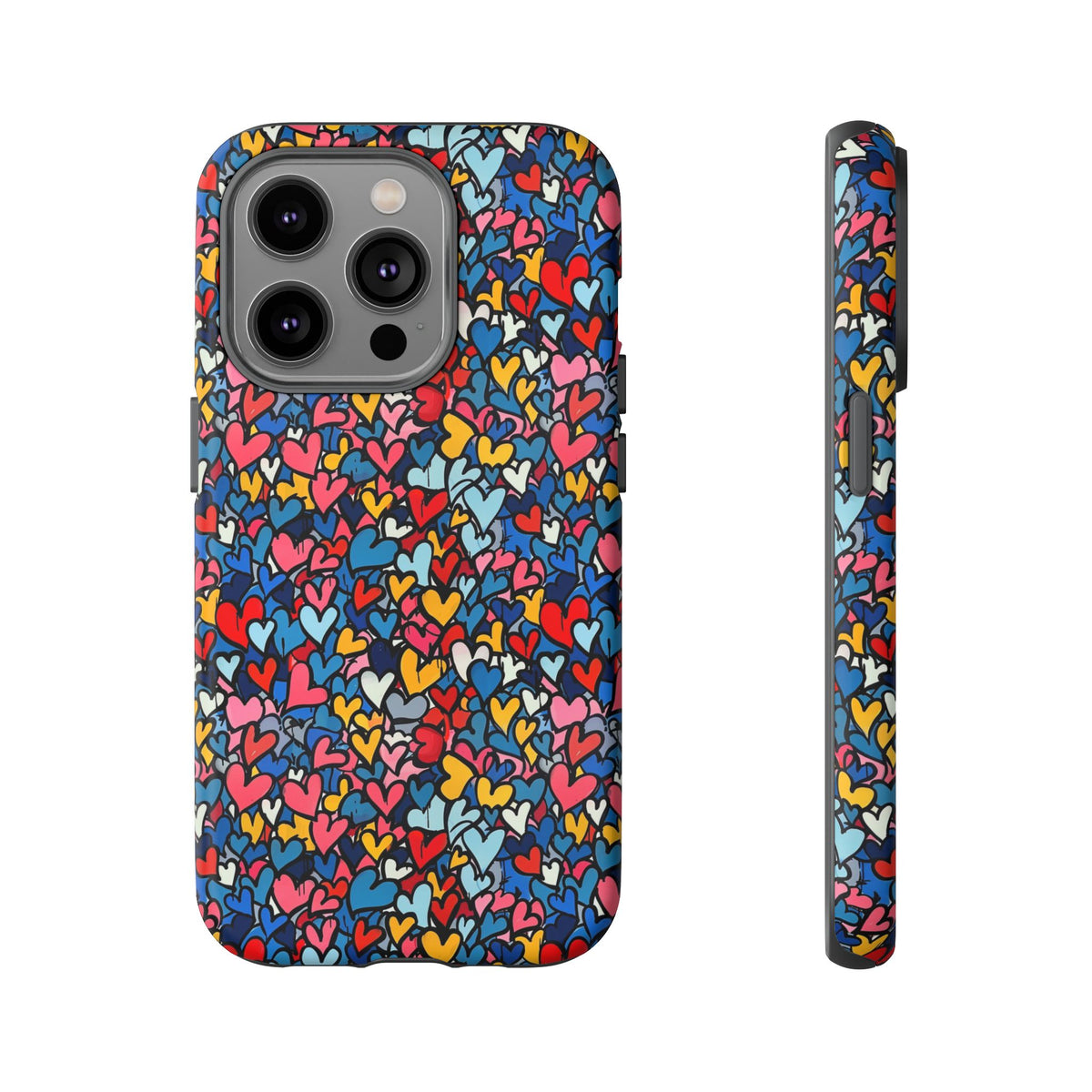 Heart Pattern Phone Case – Stylish & Loving Design for Your Device 820