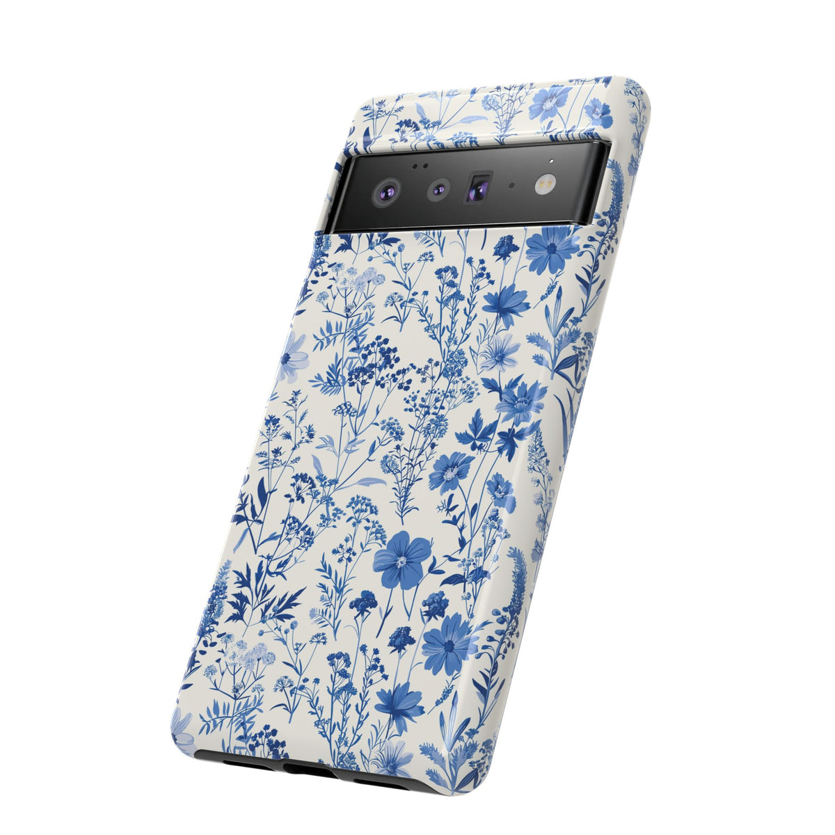 Blue French Toile Phone Case – Timeless Elegance and Classic Style