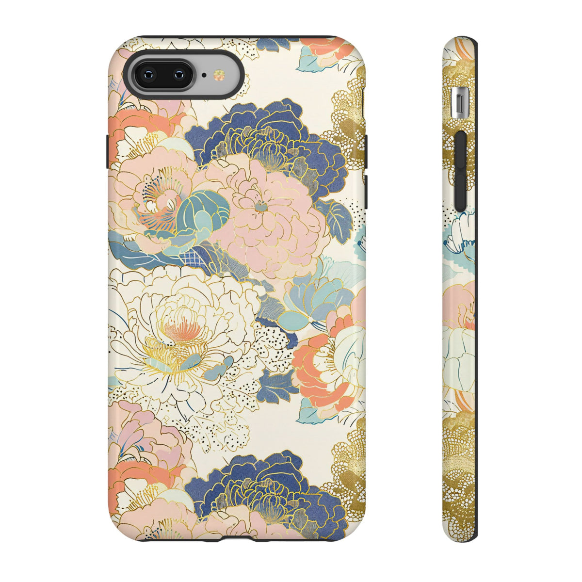 Japanese Blossom Asian Floral Design Phone Case – Elegant Floral Phone Cover 4