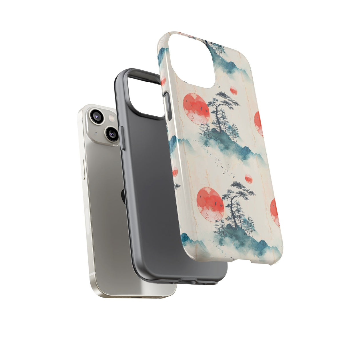 Japanese Pattern Phone Case – Elegant & Timeless Design for Your Phone 055