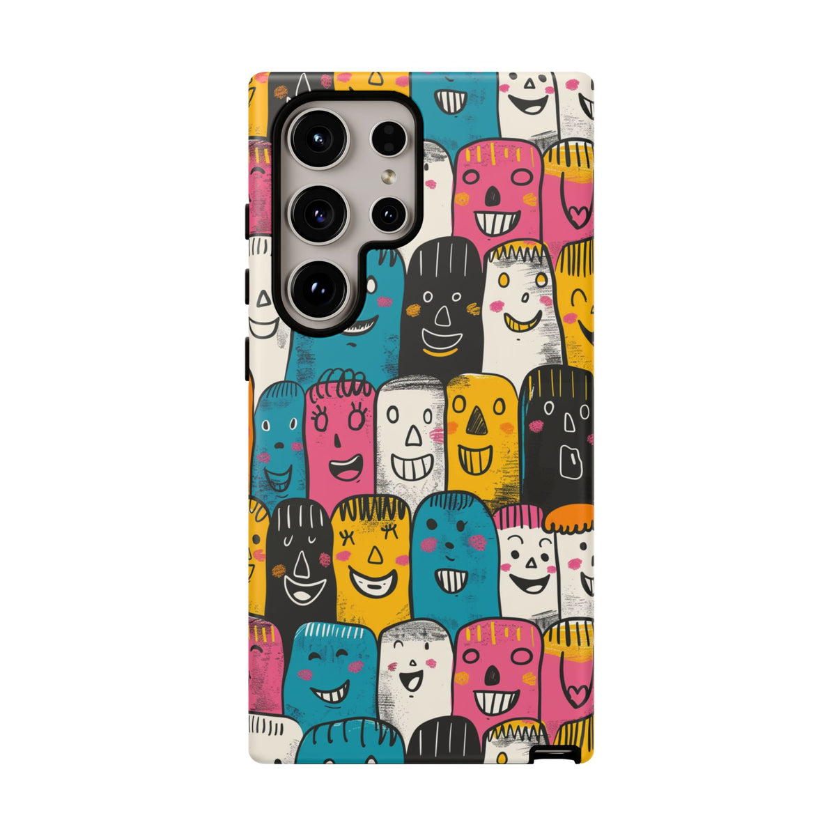 Happy Faces Phone Case – Joyful and Cheerful Design for a Bright Look 5