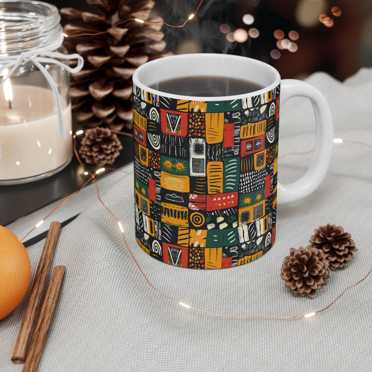 All-Over African Pattern Coffee Mug 662