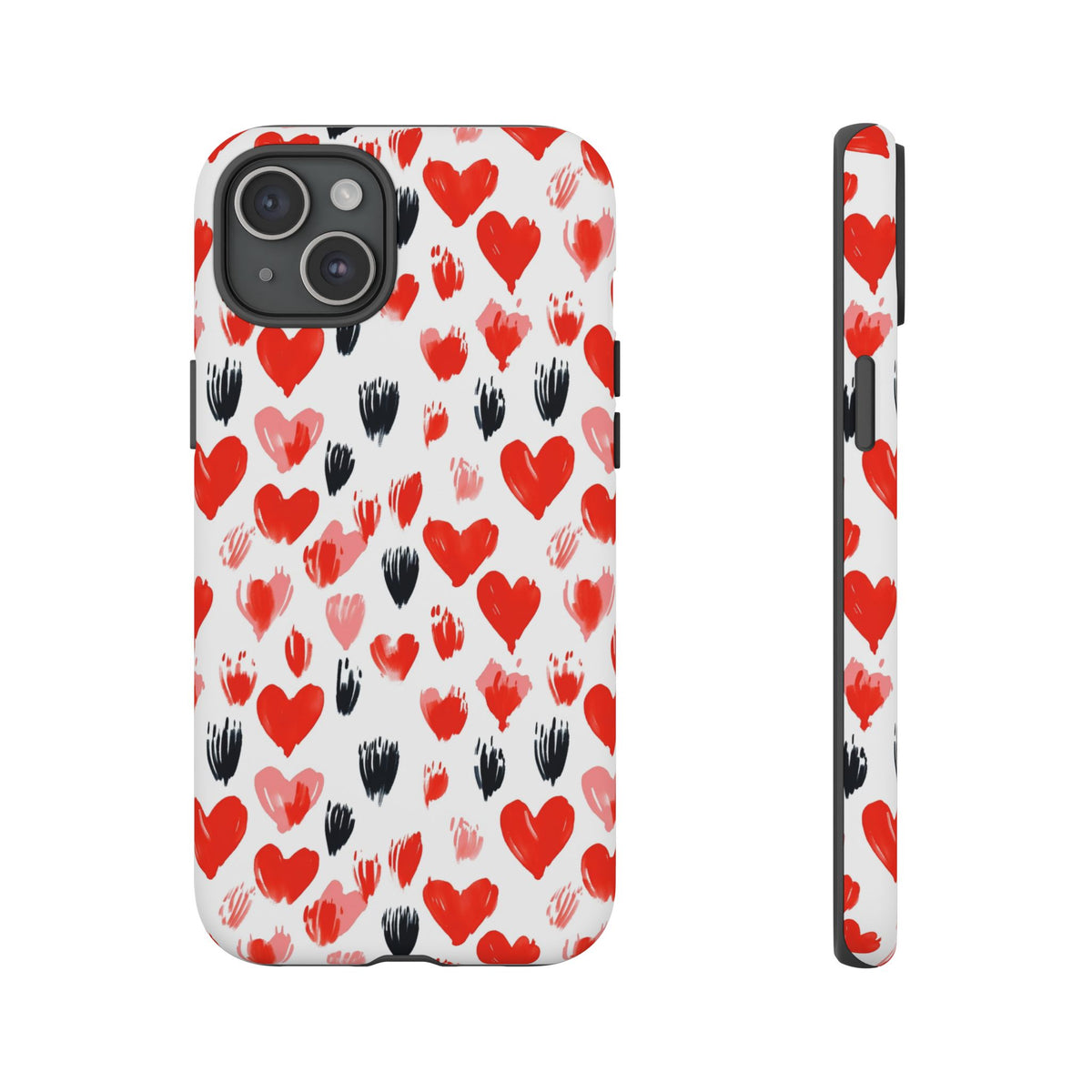 Heart Pattern Phone Case – Stylish & Loving Design for Your Device 366