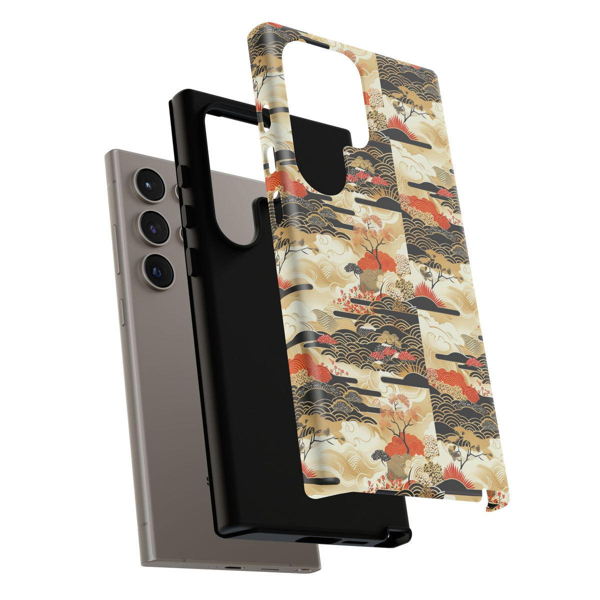 Japanese Pattern Phone Case – Elegant & Timeless Design for Your Phone 123