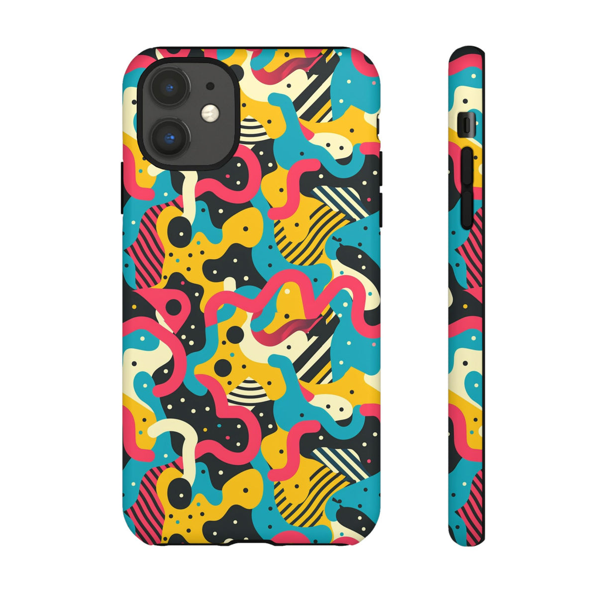 90s Themed Seamless Pattern Phone Case – Embrace Retro Style and Protection 238