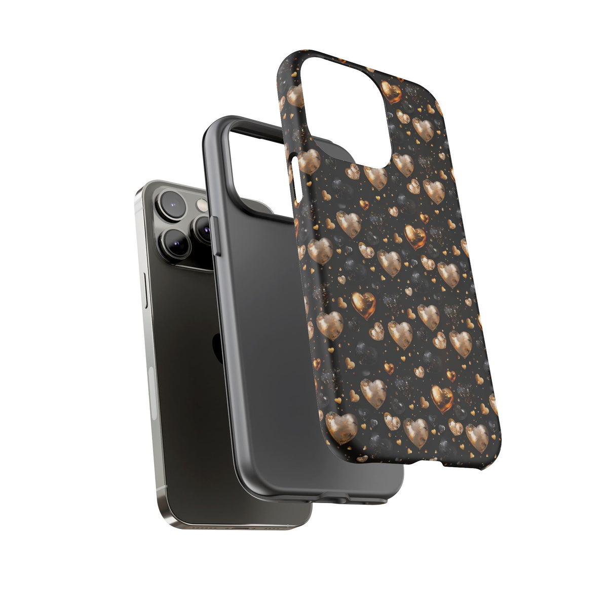 Heart Pattern Phone Case – Stylish & Loving Design for Your Device 233