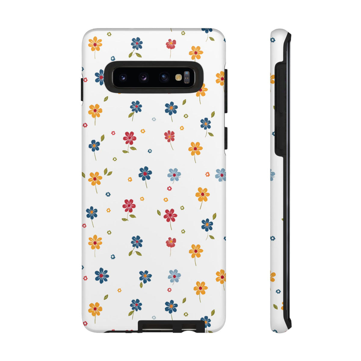 Wild Flowers Garden Stitch Phone Case – Nature-Inspired Floral Design