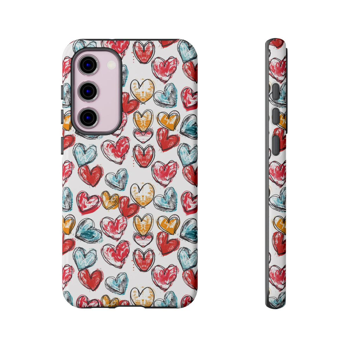 Heart Pattern Phone Case – Stylish & Loving Design for Your Device 235