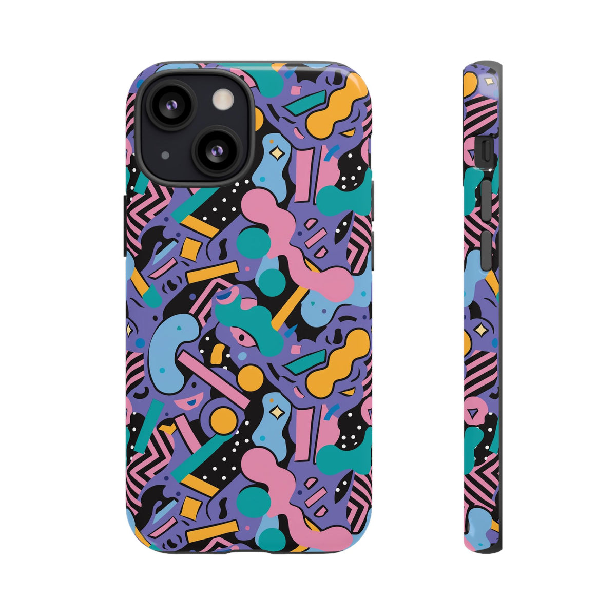 90s Themed Seamless Pattern Phone Case – Embrace Retro Style and Protection 234