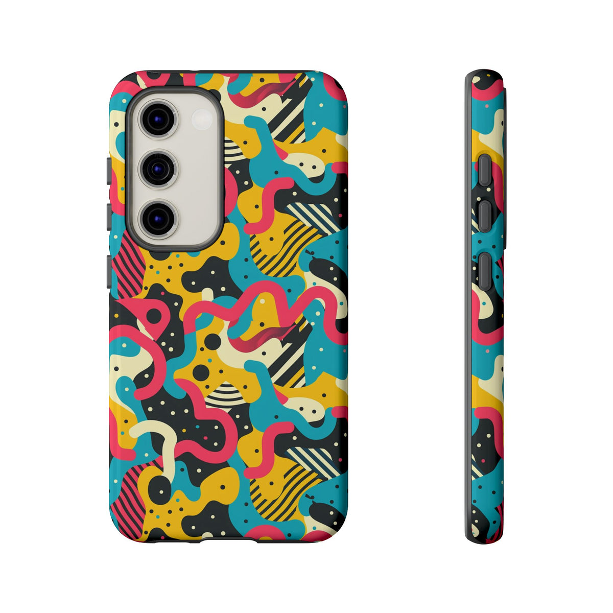 90s Themed Seamless Pattern Phone Case – Embrace Retro Style and Protection 238