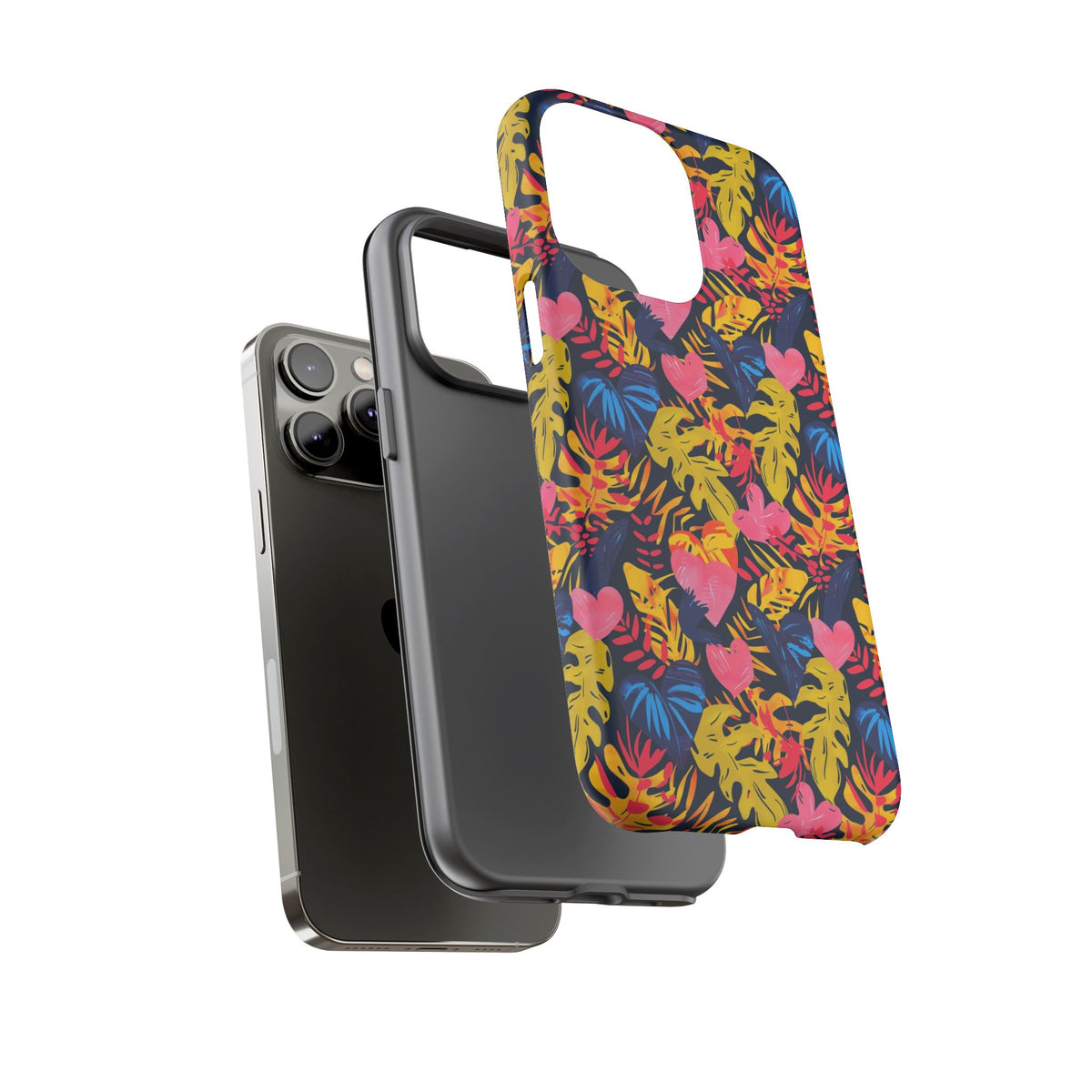 Heart Pattern Phone Case – Stylish & Loving Design for Your Device 360