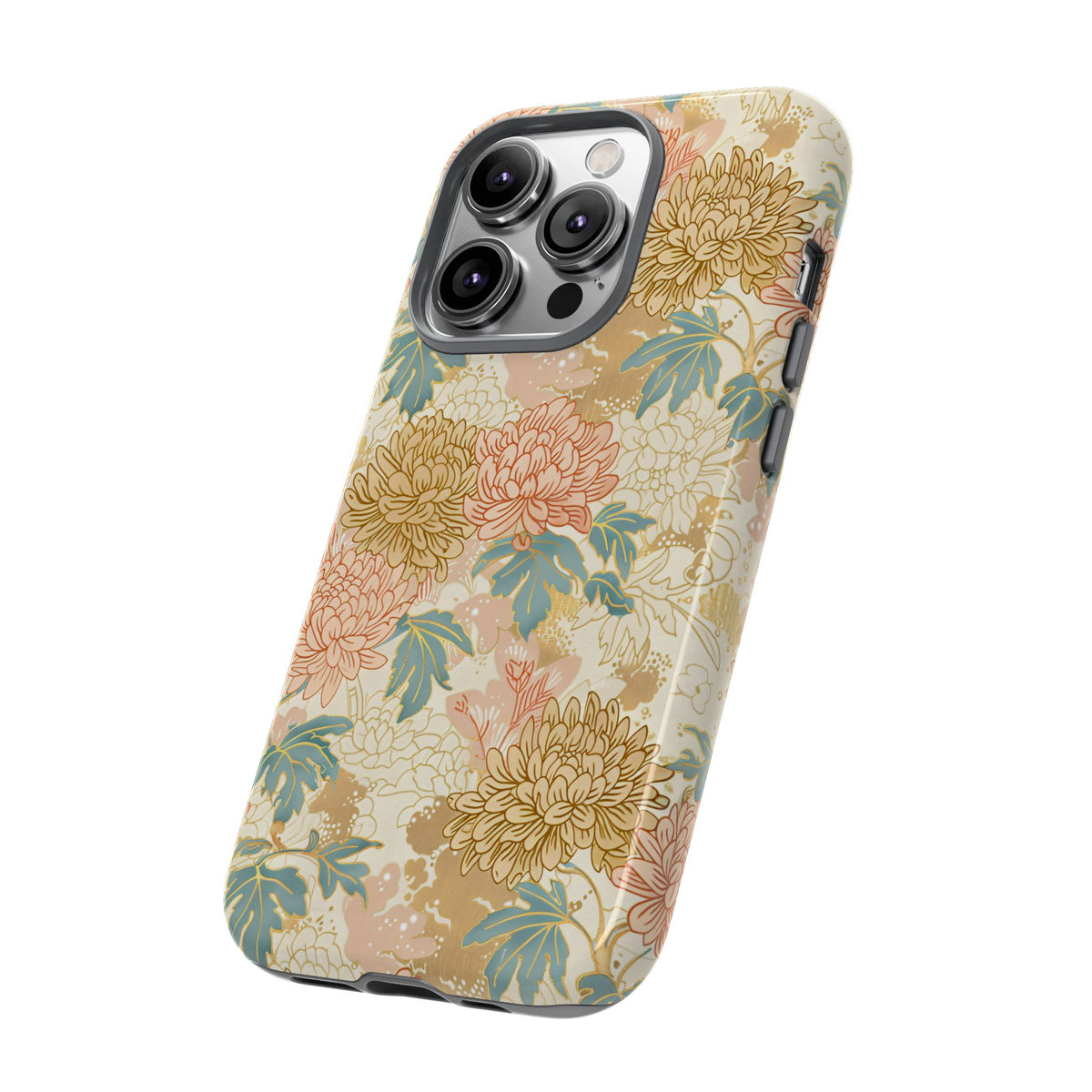 Japanese Blossom Asian Floral Design Phone Case – Elegant Floral Phone Cover