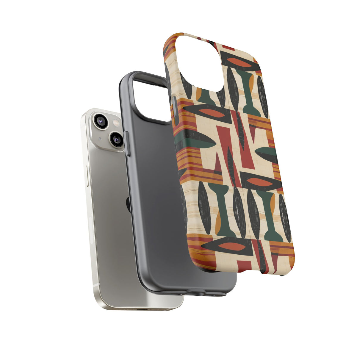 Stylish African Pattern Phone Case – Unique and Vibrant Protection 196