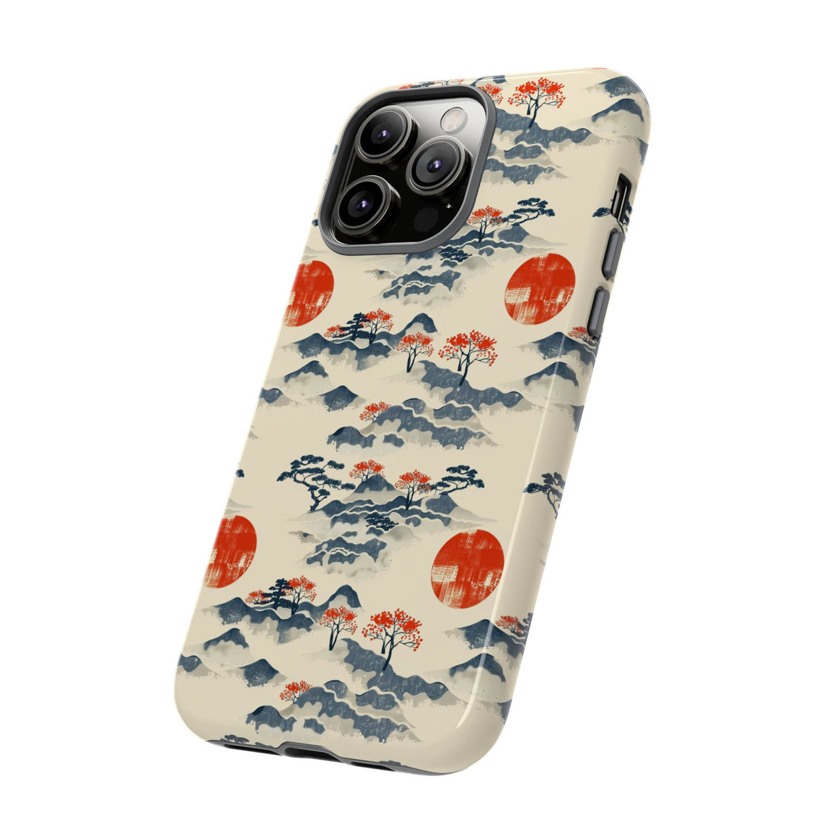 Japanese Pattern Phone Case – Elegant & Timeless Design for Your Phone 085