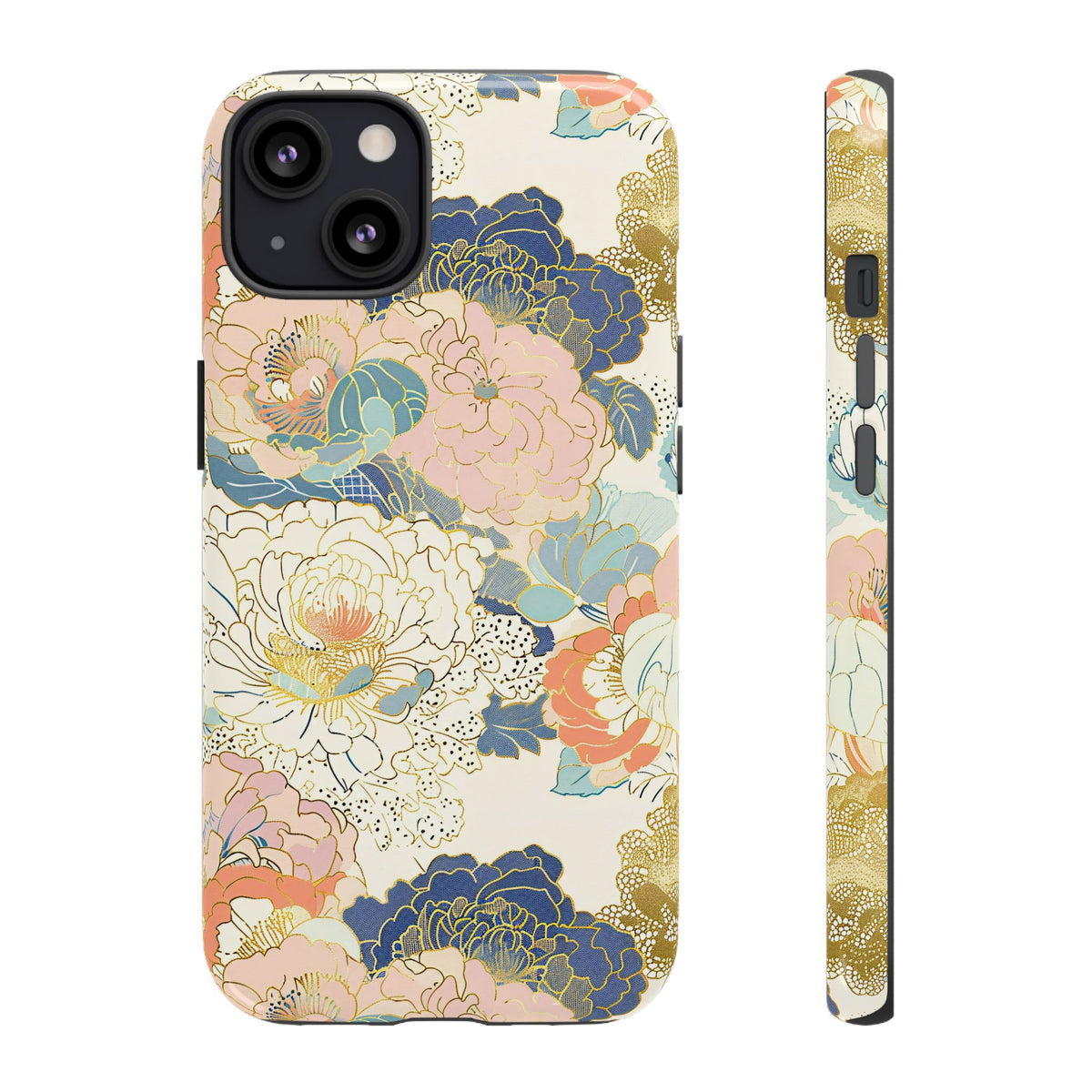 Japanese Blossom Asian Floral Design Phone Case – Elegant Floral Phone Cover 4