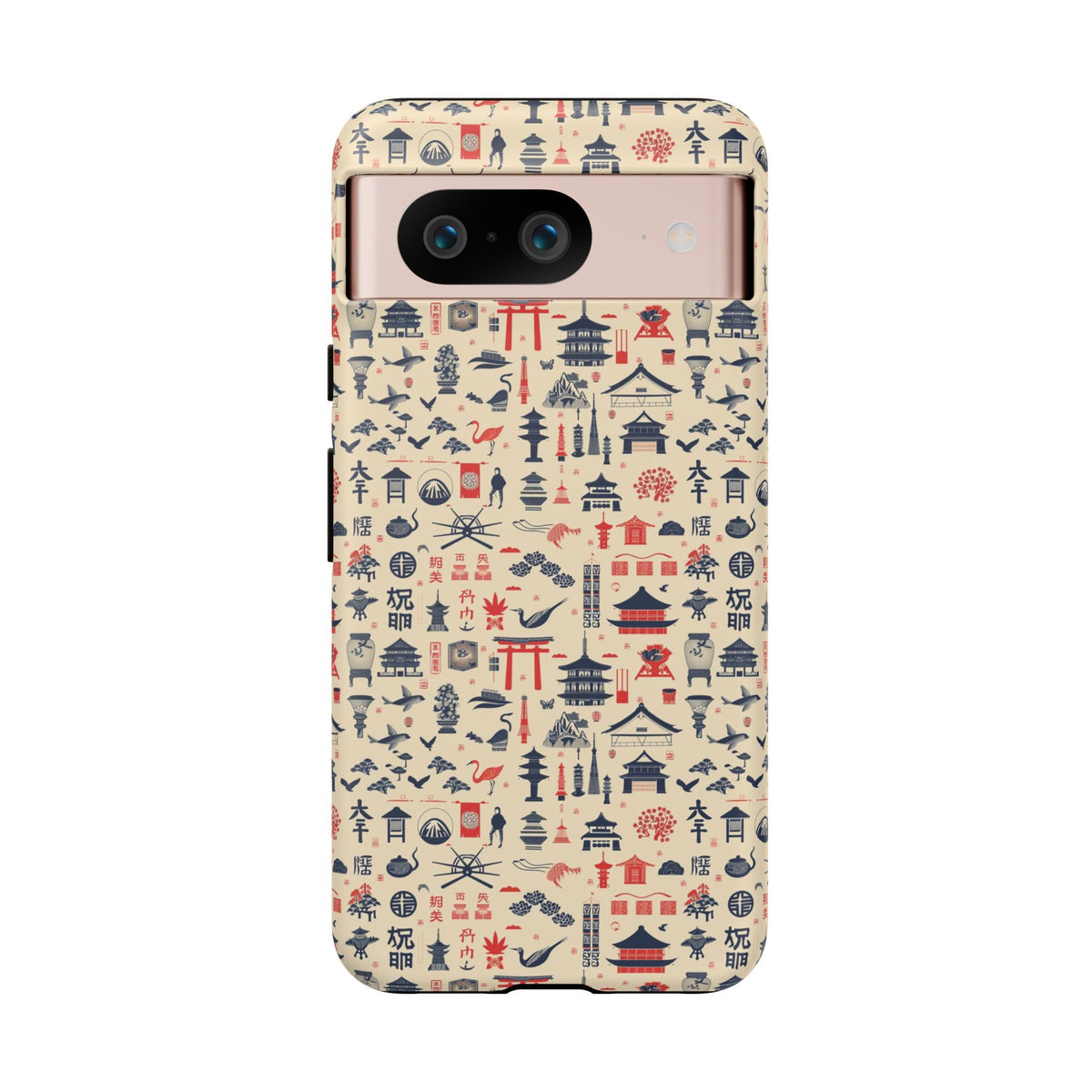 Japanese Pattern Phone Case – Elegant & Timeless Design for Your Phone 086