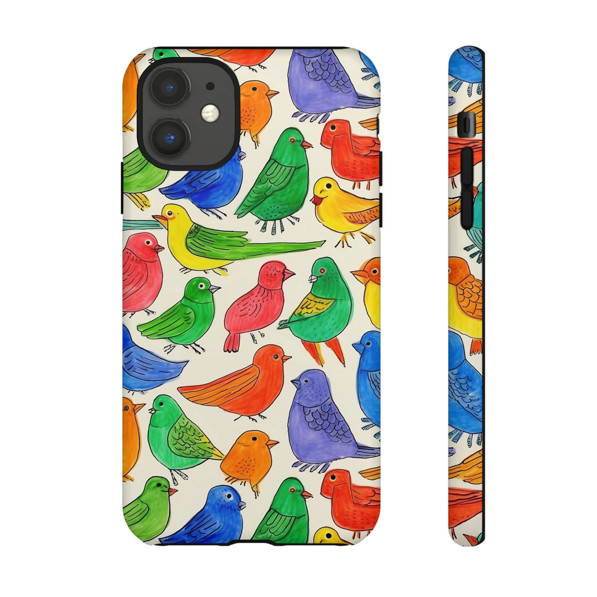 Birds Seamless Pattern Phone Case – Elegant and Timeless Avian Design 2