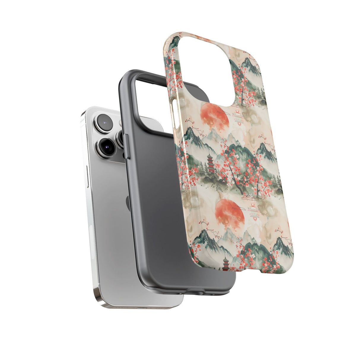 Japanese Pattern Phone Case – Elegant & Timeless Design for Your Phone 057