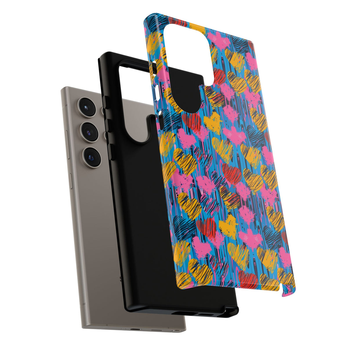 Heart Pattern Phone Case – Stylish & Loving Design for Your Device 262