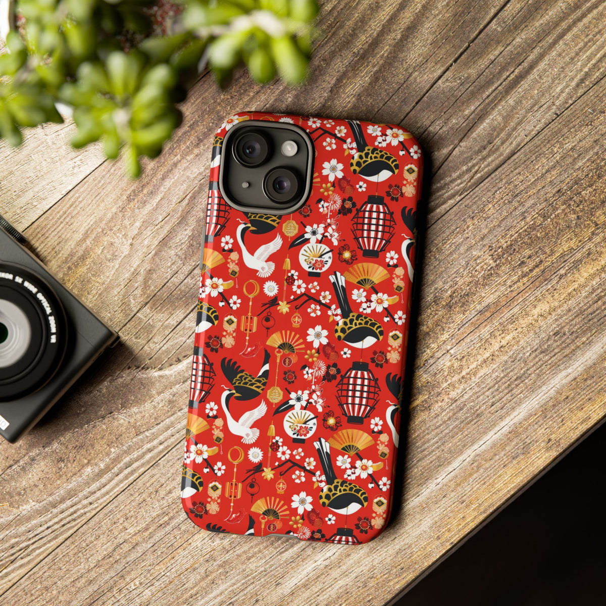 Japanese Pattern Phone Case – Elegant & Timeless Design for Your Phone 056