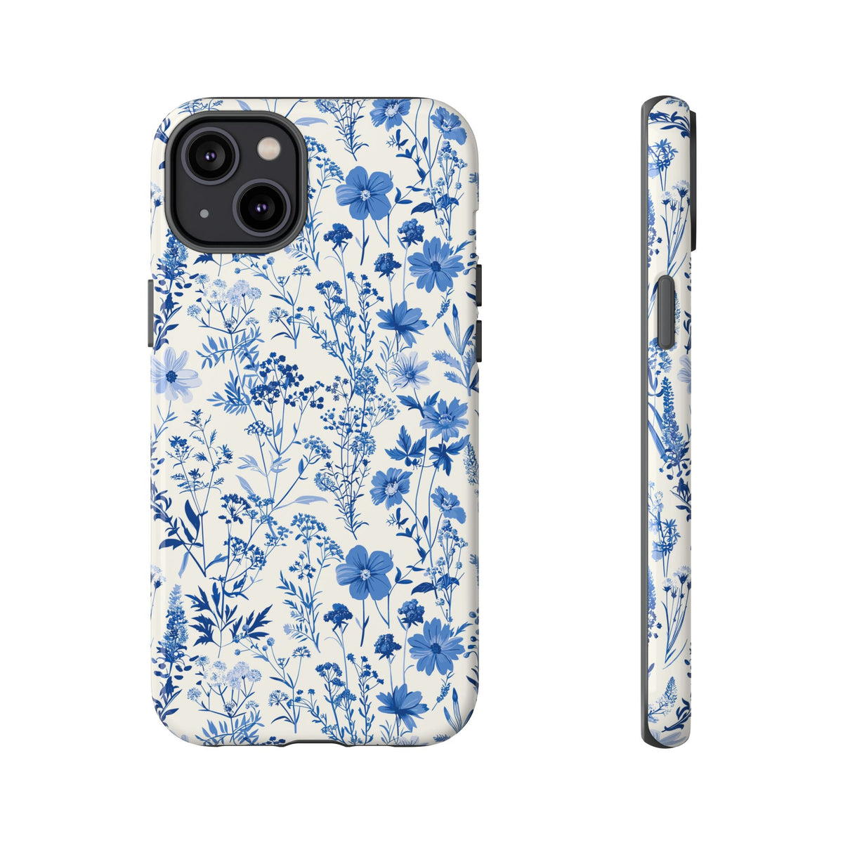 Blue French Toile Phone Case – Timeless Elegance and Classic Style