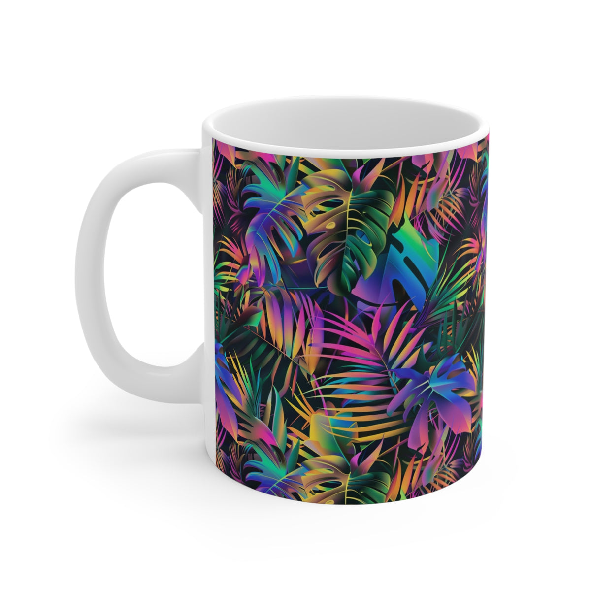 Endless Forest Pattern Coffee Mug - Nature-Inspired Ceramic Drinkware 179