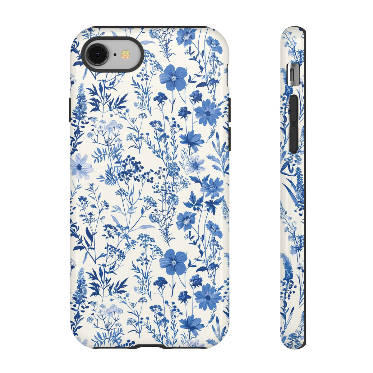 Blue French Toile Phone Case – Timeless Elegance and Classic Style