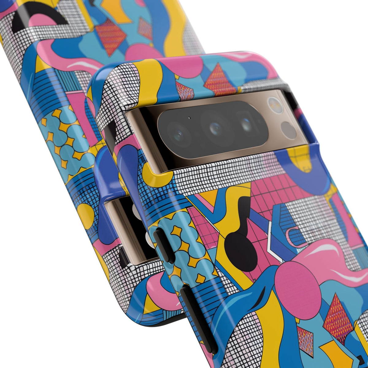 90s Themed Seamless Pattern Phone Case – Embrace Retro Style and Protection 224