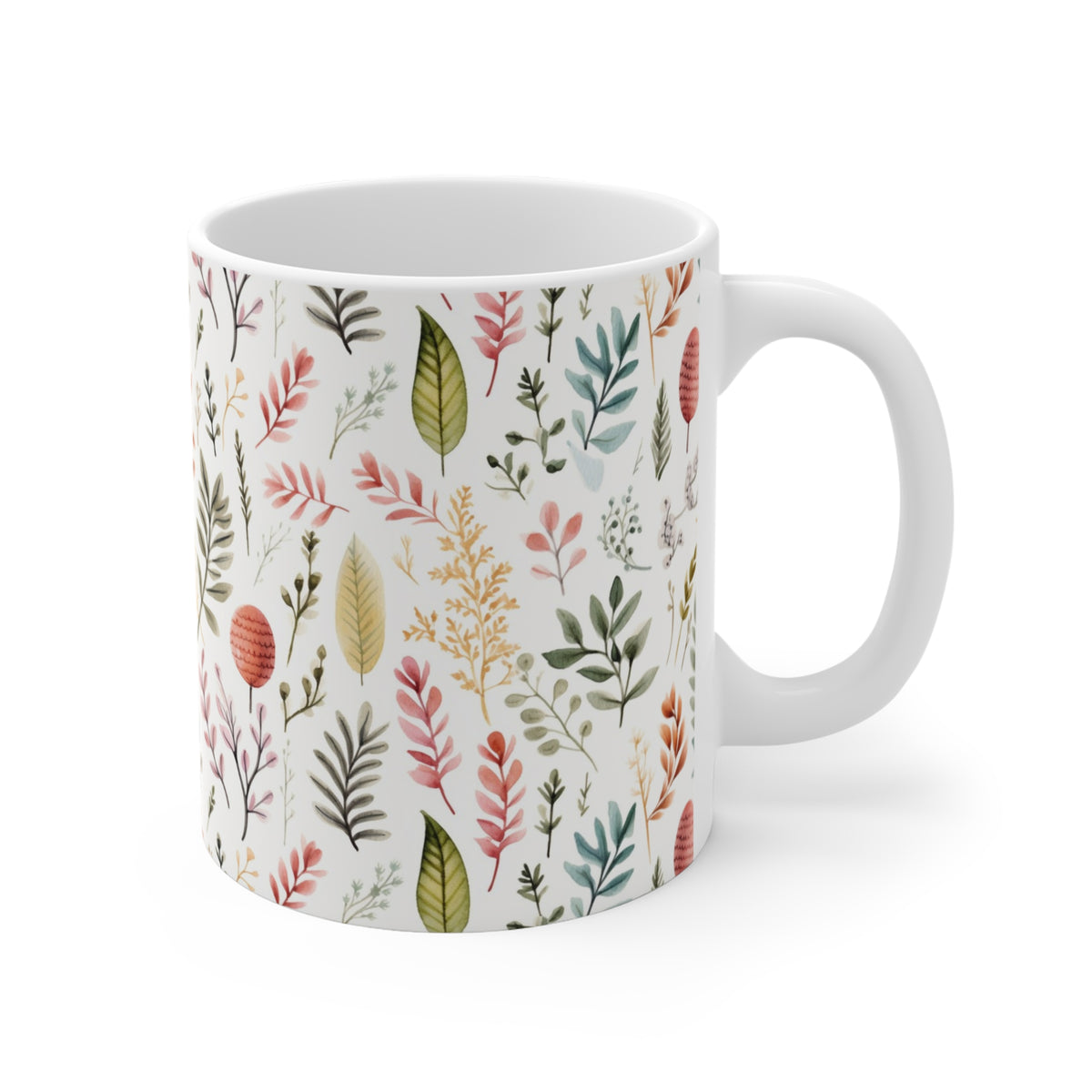 Various Watercolor Design All Over Coffee Mug – Unique Artistic Ceramic Coffee Cup 507