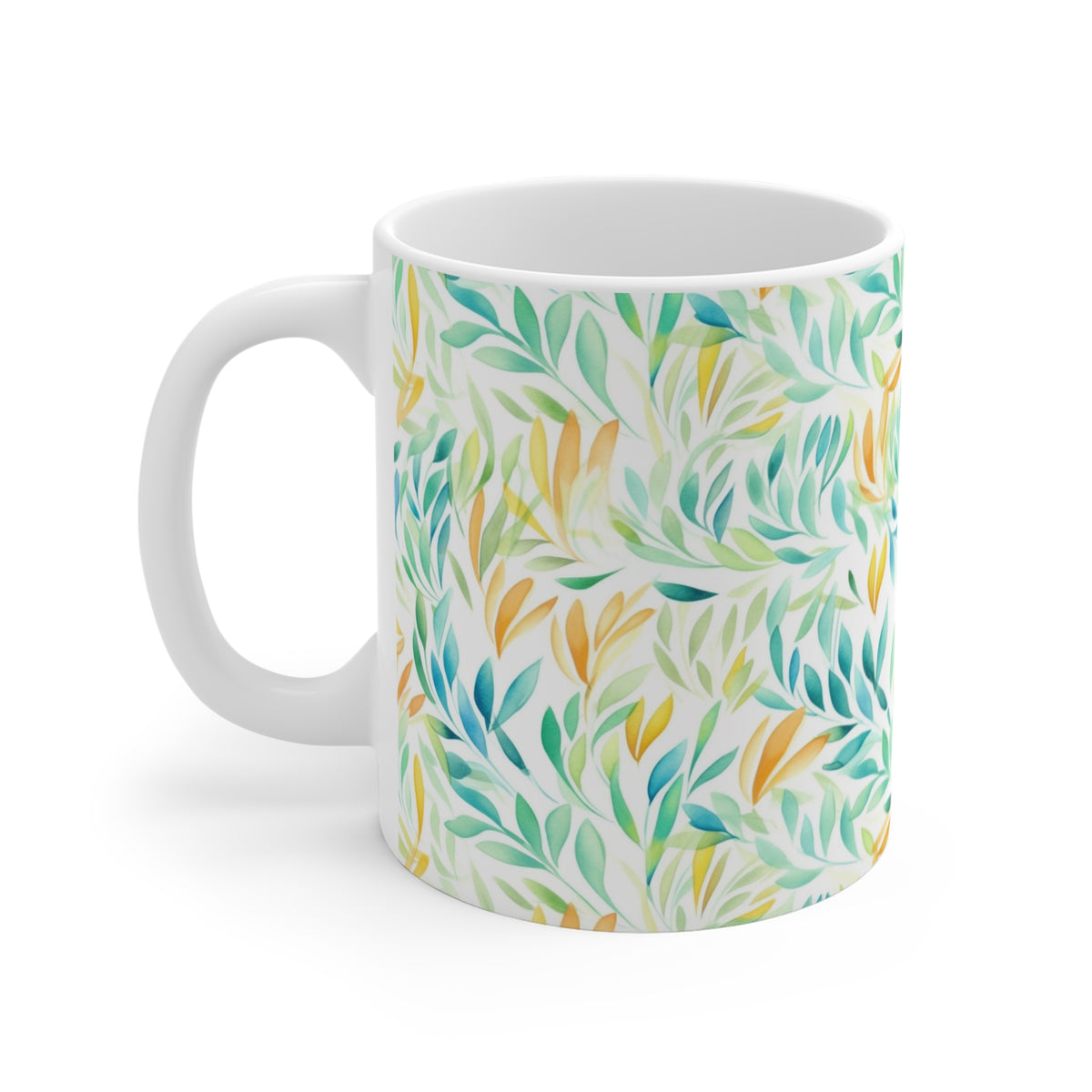 Various Watercolor Design All Over Coffee Mug – Unique Artistic Ceramic Coffee Cup 152