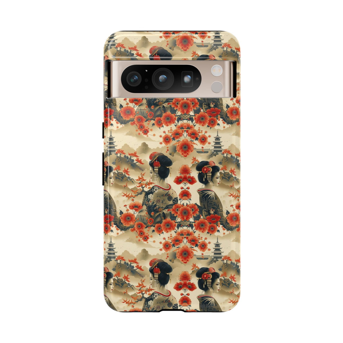 Japanese Pattern Phone Case – Elegant & Timeless Design for Your Phone 066